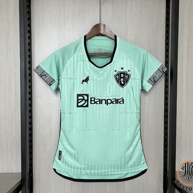 Camisa Futebol Paysandu - Modelo Feminina 2024 - Verde Clara