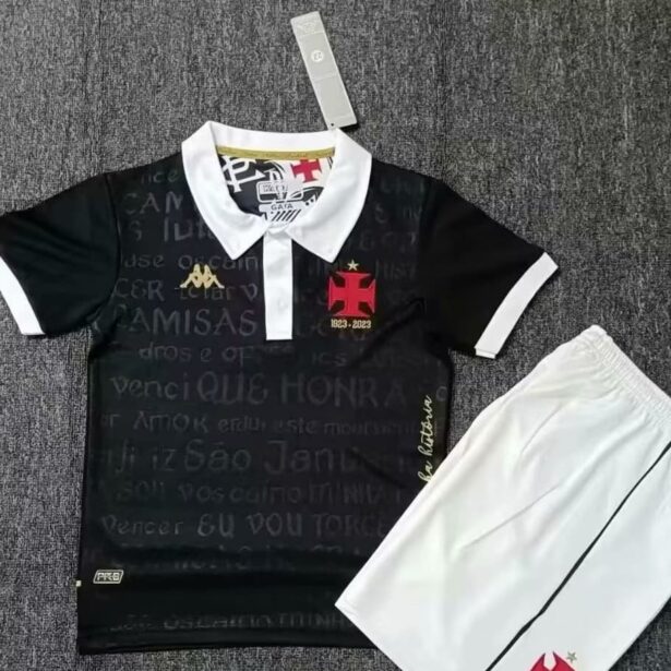 Kit Infantil Camisa e Shorts Futebol Vasco - Mandante