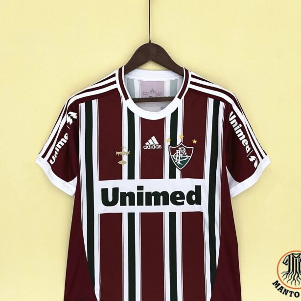 Camisa Futebol Fluminense - Modelo Retrô 2012 - Tricolor - Mandante