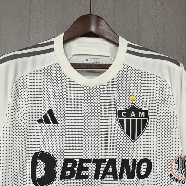 Miniatura de Camisa Futebol Atlético Mineiro – Modelo 2024 – Branca